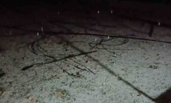 Mersin'de dolu yağışı etkili oldu