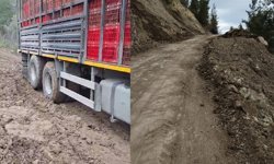 Mersin’in kırsalında bataklığa dönen yol için çözüm bekleniyor