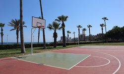 Mersin sahilinde spor yapanlara kavurucu sıcak engeli