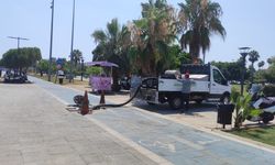 Mersin’de belediye çalışanlarının hijyen ve sağlık mesaisi sürüyor