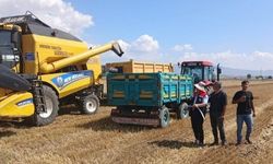 Erzurum'da hasat dönemi denetimleri sürüyor