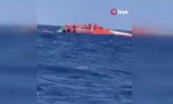 Girne açıklarında katamaran tipi yolcu gemisi battı