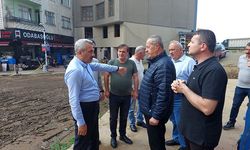 Rize’de sağanak yağışın vurduğu Pazar’da hasar tespit çalışmaları sürüyor