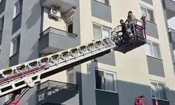 Böcek korkusuyla balkon duvarının üzerine çıkan kadın, ölümle burun buruna geldi