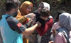 Kaybolan çocuğuna kavuşan anne sevinçten bayıldı