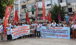 Emekliler, Mersin’de sokağa indi: “Emekli aylığı kiraya bile yetmiyor”