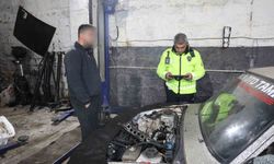 Drift cezasını ödememek için 15 dakikada aracı parçaladı