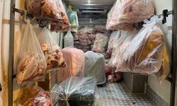 Otoyolda durdurulan kamyonetten 2 ton 809 kilo et ve sakatat çıktı