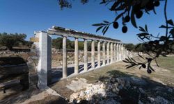 Teos'un taşları 2 bin 200 yıllık tarihi gün yüzüne çıkarıyor