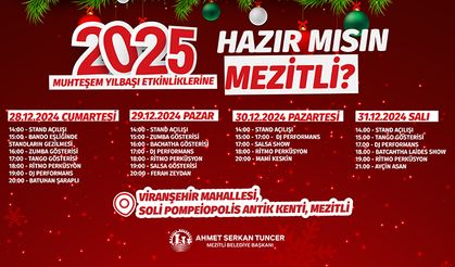 Yılbaşı Mezitli’de doyasıya yaşanacak