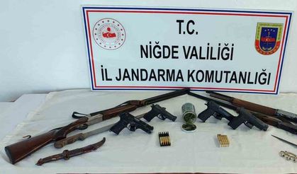Niğde’de jandarmadan uyuşturucu ve silah operasyonu