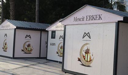 Mersin’de konteynır abdesthane ve mescitler ilgi görüyor