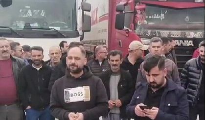Mersin’de nakliyeciler sokağa indi: Geçinemiyoruz!