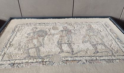 Üç Hokkabaz Mozaiği Necmi Asfuroğlu Arkeoloji Müzesi’nde sergileniyor