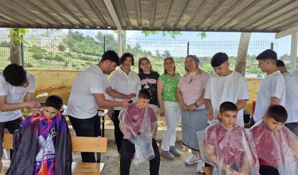 Bayram öncesi anlamlı dokunuş: Miniklere ücretsiz tıraş