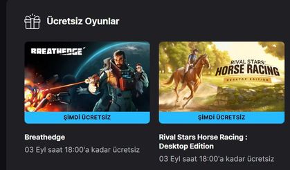 Epic Games Store bu hafta iki oyunu ücretsiz veriyor: Breathedge ve Rival Stars Horse Racing