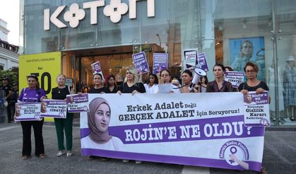 Mersin’de kadınlar, Rojin Kabaiş için "Adalet" çağrısında bulundu