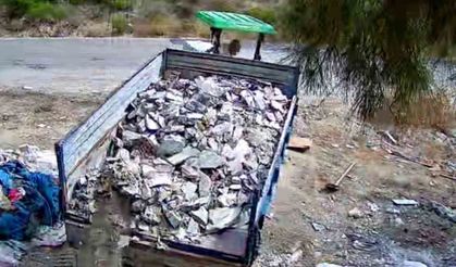 Tarsus'ta kaçak döküme fotokapanlı takip: 920 bin lira ceza kesildi