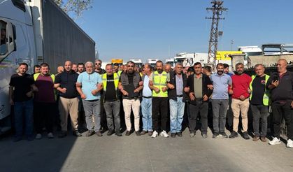 Mersinli tır şoförleri Kapıkule'de kontak kapattı