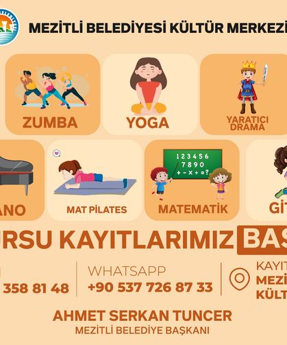 Mezitli Belediyesi’nden her yaşa hitap eden yaz kursları başladı