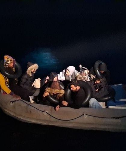 Aydın açıklarında 8 düzensiz göçmen kurtarıldı
