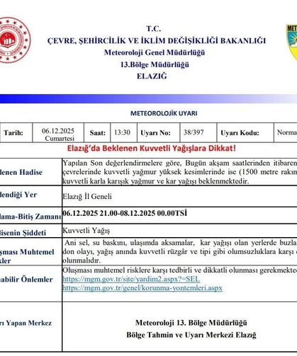 Meteorolojiden 5 il için kuvvetli yağış uyarısı