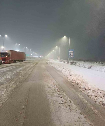 Balkanlar'dan gelen kar sınırdan girdi