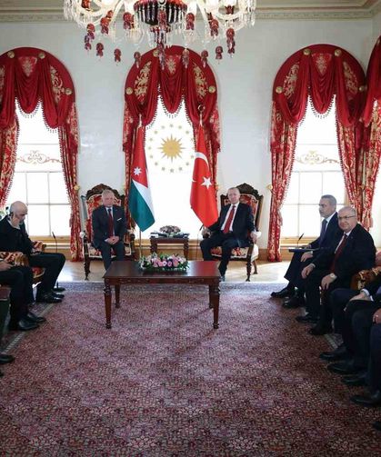 Cumhurbaşkanı Erdoğan, Ürdün Kralı 2. Abdullah ile bir araya geldi