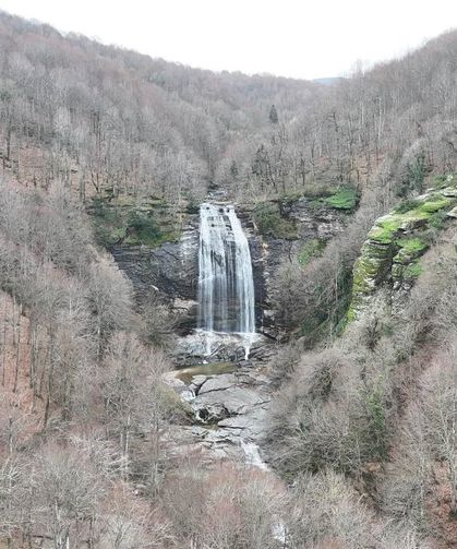 Kar suları Suuçtu Şelalesini coşturdu...