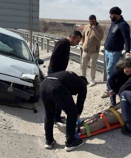 Köyüne gitmek için yola çıktı, kazada yaralanıp hastanelik oldu