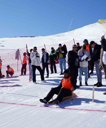 Erciyes, Geleneksel Kızak Türkiye Şampiyonası'na ev sahipliği yaptı