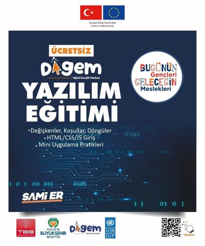 Malatya'da Dijital Gençlik Merkezi'nde kodlama eğitimi