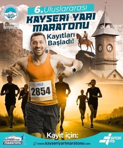 6. Uluslararası Kayseri Yarı Maratonu'nda 10K-21K kayıtları başladı