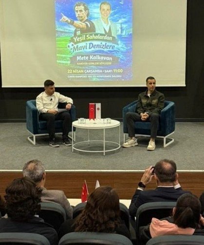 Düdükten rotaya: Mete Kalkavan öğrencilerle deneyimlerini paylaştı