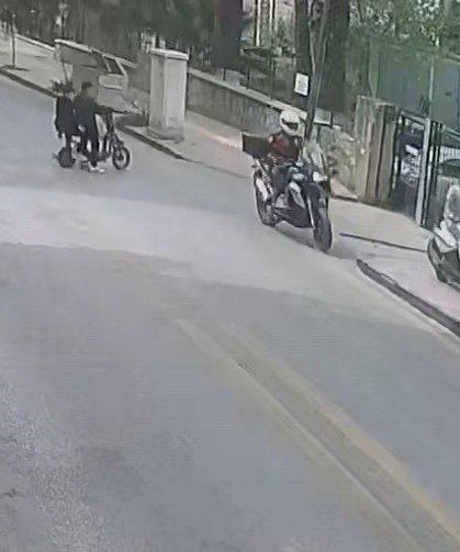 Kaldırımdan kaçtı, 500 bin liradan oldu