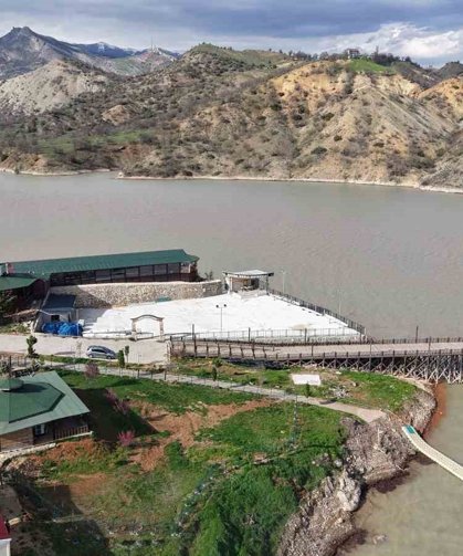 Kar ve yağmurlarla Uzunçayır Baraj Gölü'nün debisi yükseldi