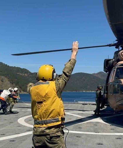 Marmaris açıklarında nefes kesen tatbikat: 22 ülkeden katılım