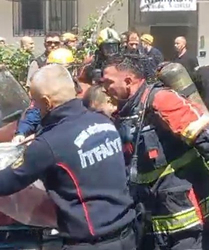 Patlama sonrası çıkan yangında engelli şahıs hayatını kaybetti