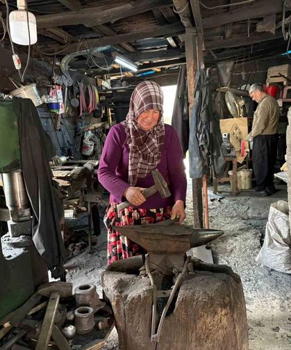 Osmaniye'de 42 yıllık evlilik, örs başında ortak mesaiye dönüştü