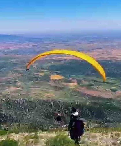 Cudi Dağı'nda gökyüzüne adrenalin yolculuğu