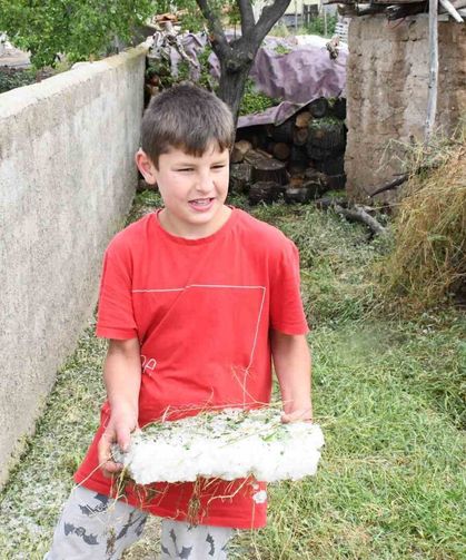 Dolu ve sel vurdu, hasada günler kala arpa tarlaları zarar gördü