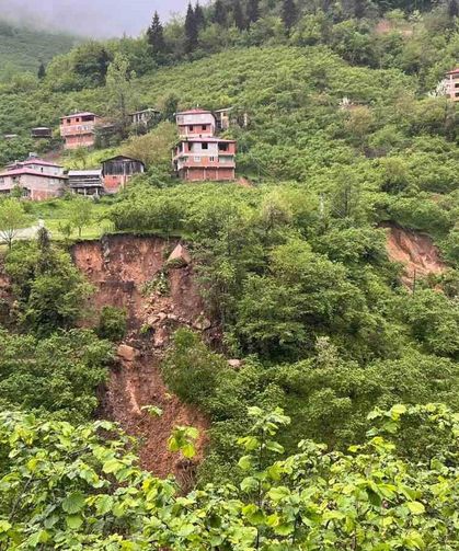 Giresun'da heyelan riski nedeniyle toplam 33 konut tahliye edildi