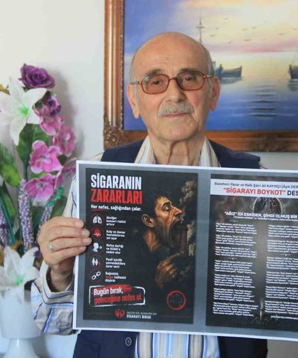 Kayıkçı'dan sigaraya karşı 'mısra mısra' savaş: 'Sigarayı Boykot Destanı'