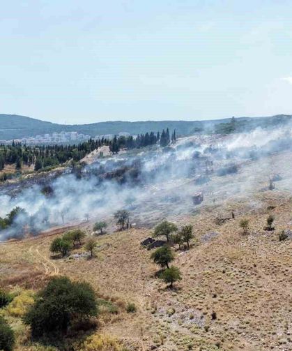 Menteşe'deki makilik yangını kontrol altına alındı