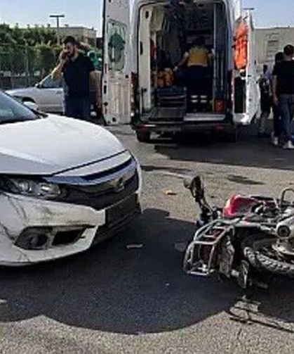 Siirt'te otomobil ile motosiklet çarpıştı: 2 yaralı
