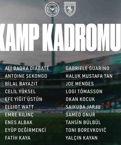 Samsunspor revire döndü: Mouandilmadji ve Makoumbou da sakatlandı