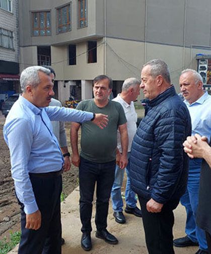 Rize’de sağanak yağışın vurduğu Pazar’da hasar tespit çalışmaları sürüyor