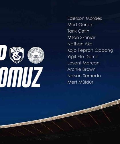 Fenerbahçe'nin Gaziantep FK maçı kamp kadrosu açıklandı