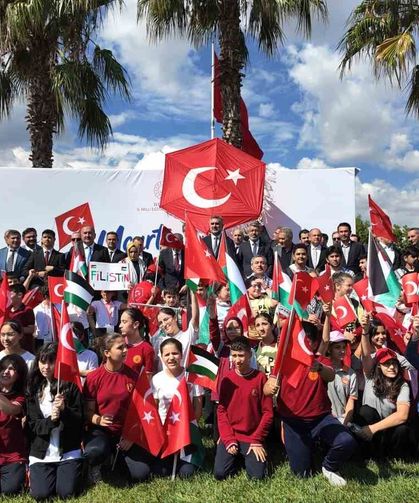 Maltepe'de uçurtmalar Gazze için havalandı: 'Uçurtmalar vurulmasın, çocuklar öldürülmesin'