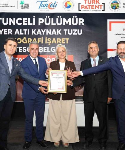 'Pülümür Yer Altı Kaynak Tuzu' coğrafi işaretle tescillendi